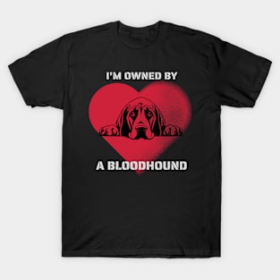 I am owned by a Bloodhound T-Shirt